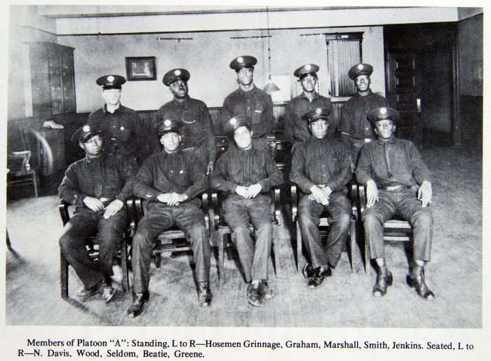 Members of Platoon A of Engine Co. 11, circa 1930
