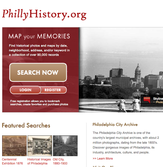 PhillyHistory.org, the photo collection of the Philadelphia City Archive