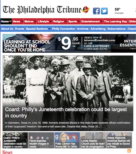 The Philadelphia Tribune homepage