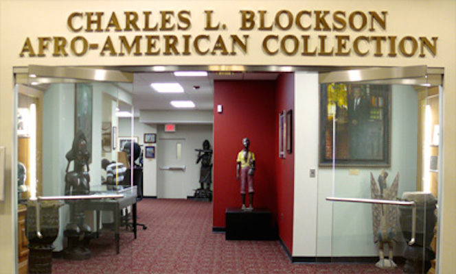 Outside Entrance to Charles L. Blockson Afro-American Collection